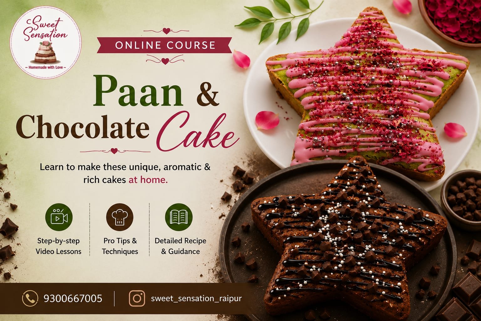 Paan & Chocolate Cake